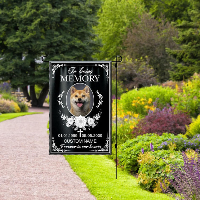 UUBAO Custom Memorial Pet Garden Flags Personalized Decorative Gifts for Dog/Cat Funerals