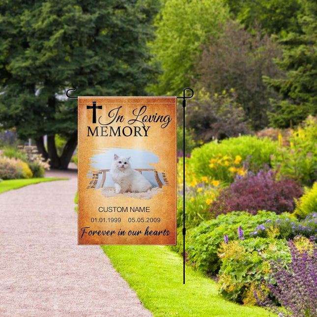 UUBAO Custom Memorial Pet Garden Flags Personalized Decorative Gifts for Dog/Cat Funerals