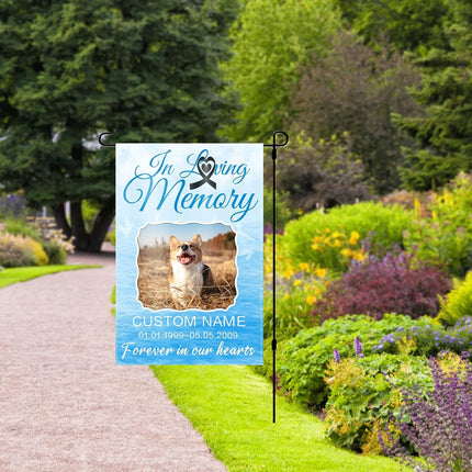 UUBAO Custom Memorial Pet Garden Flags Personalized Decorative Gifts for Dog/Cat Funerals